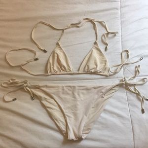 Monday Swimwear Palma top & marais bottom. Ivory